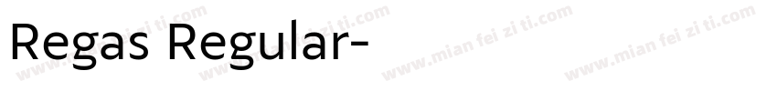 Regas Regular字体转换